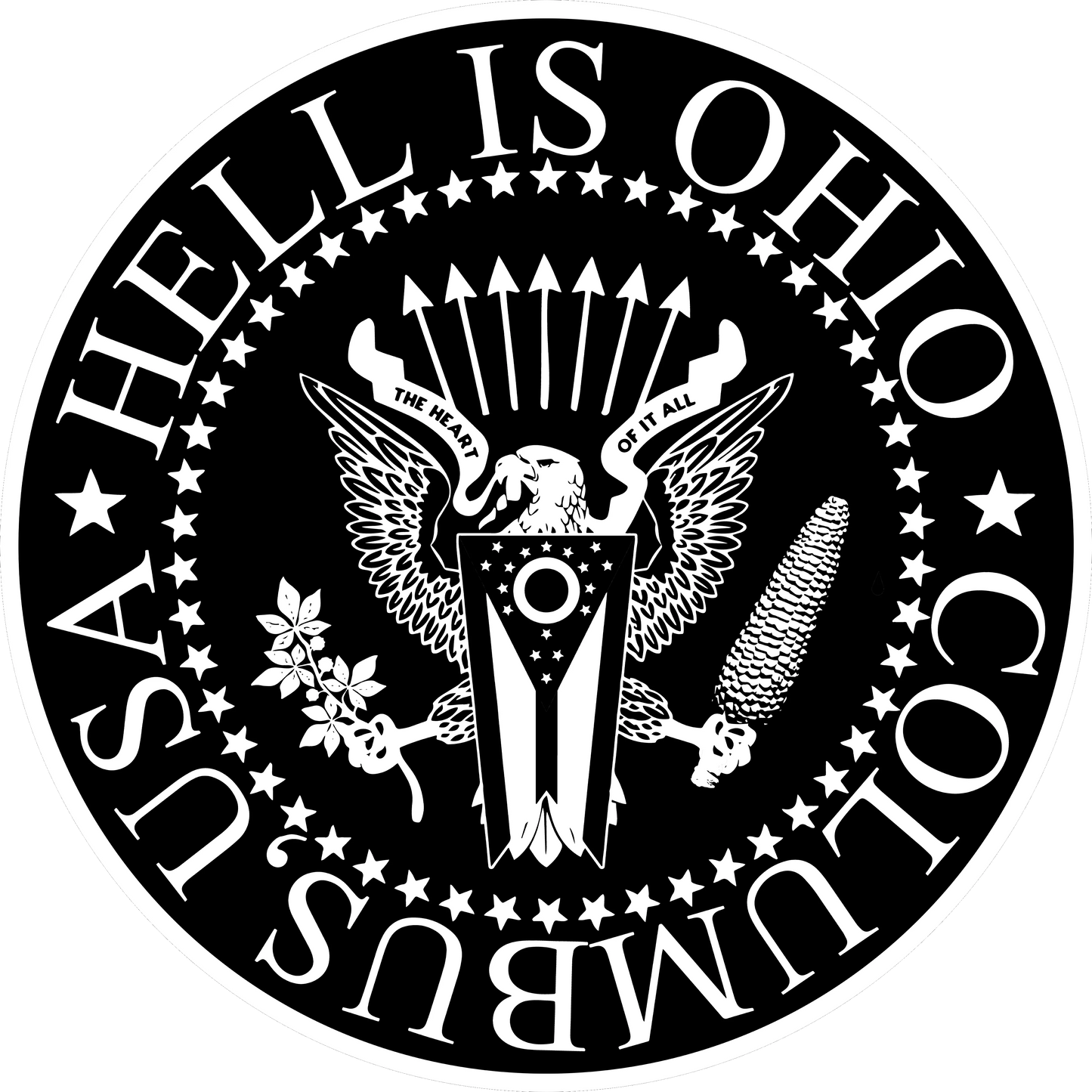 Hell is Ohio 3" Stickers